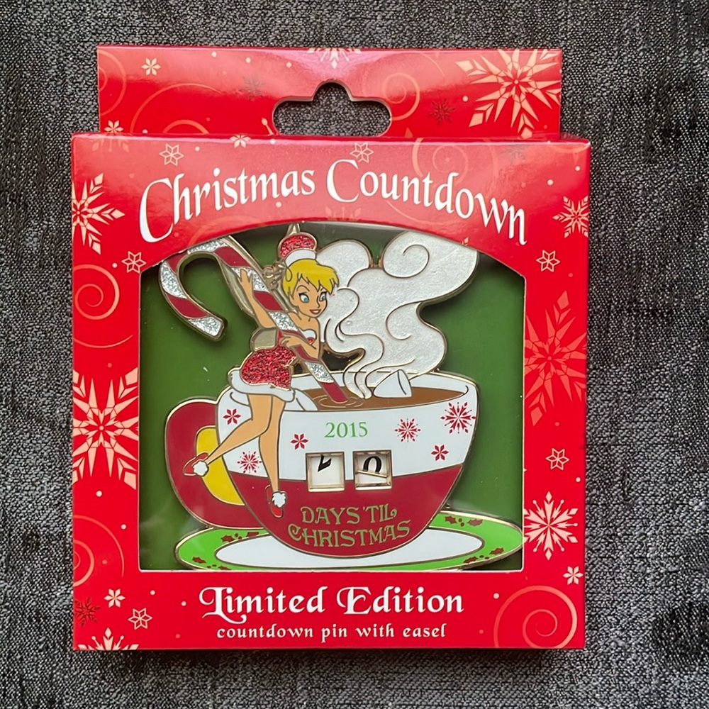 Disney Tinker Bell Jumbo Christmas Countdown Pin